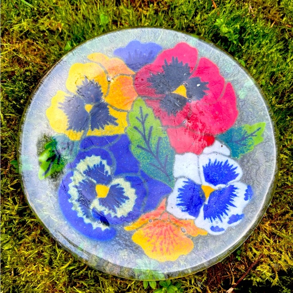 Pansies, Infused Multi Colored Glass 
by PEGGY KARR - Picture 2 of 3